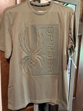 Spyder Men's Short Sleeve Graphic Tee - Olive Green